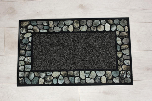 Коврик придверный Joy Home 45х75 см 6700-06 серый, картинка
