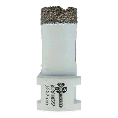 Коронка по керамограниту TRIO-DIAMOND Vacuum Brazed VB022 22 мм, изображение