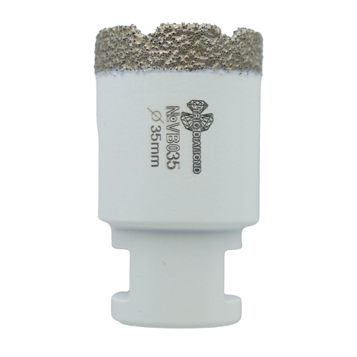 Коронка по керамограниту TRIO-DIAMOND Vacuum Brazed VB035 35 мм, изображение