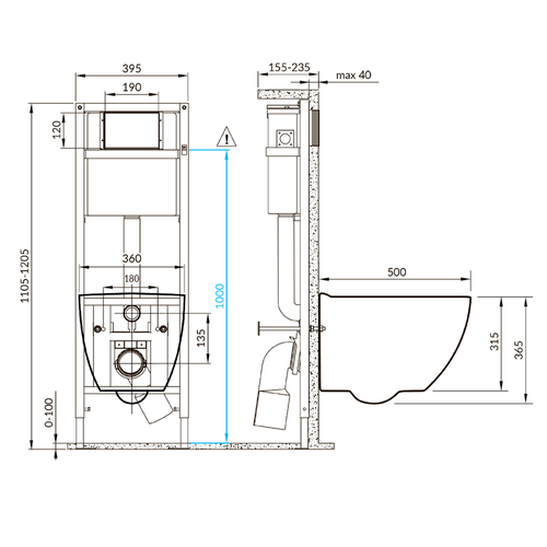 Комплект BRASKO SMART CO DPL EO slim инсталляция VECTOR кнопка TWINS пластик хром глянцевый LP, детальное фото
