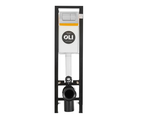 Инсталляция 30 см Quadra Black OLI, хром кн.Ria, изображение