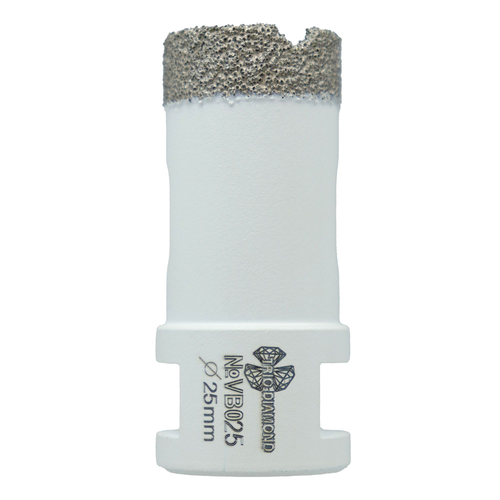 Коронка по керамограниту TRIO-DIAMOND Vacuum Brazed VB025 25 мм, фото