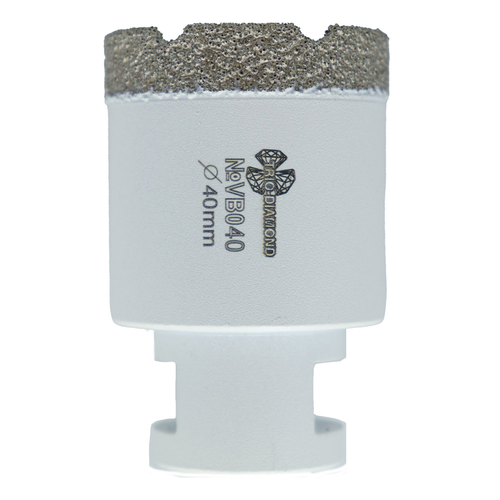 Коронка по керамограниту TRIO-DIAMOND Vacuum Brazed VB040 40 мм, фотография