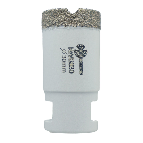 Коронка по керамограниту TRIO-DIAMOND Vacuum Brazed VB030 30 мм, детальное фото