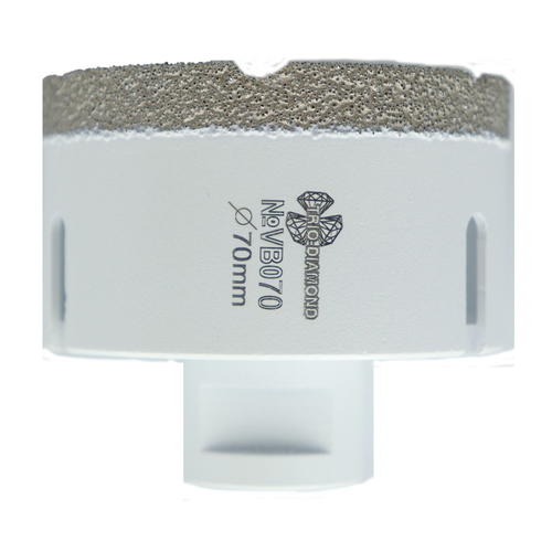 Коронка по керамограниту TRIO-DIAMOND Vacuum Brazed VB070 70 мм, картинка