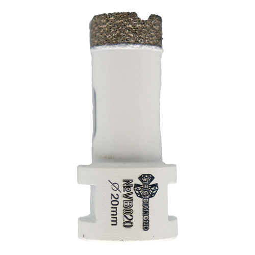 Коронка по керамограниту TRIO-DIAMOND Vacuum Brazed VB020 20 мм, фотография