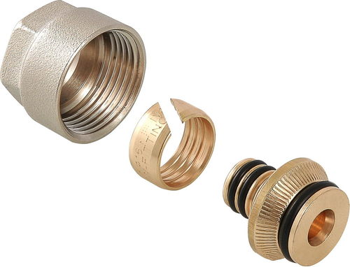 Фитинг латунь никелированная VALTEC 3/4" x 16 мм, картинка