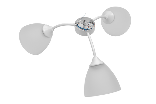 Люстра Demmax BCL-003 3xE27 60W белая, фотография