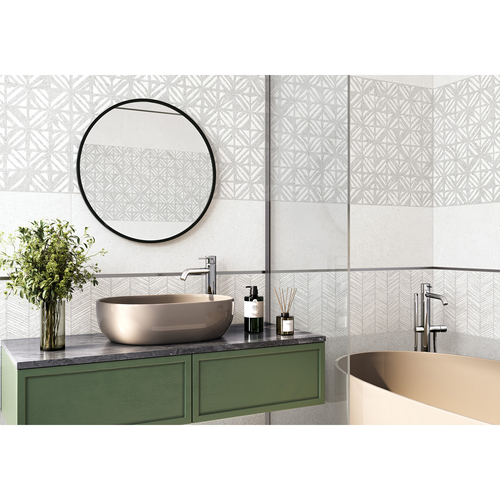 Плитка&nbsp;Настенная Alma Ceramica&nbsp;Amarant св.серый 30X60 см 1,35 м², картинка