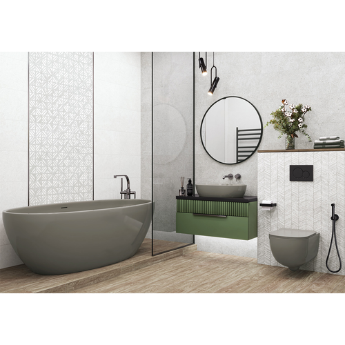 Плитка&nbsp;Настенная Alma Ceramica&nbsp;Amarant св.серый 30X60 см 1,35 м², фото