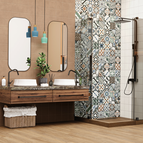 Плитка&nbsp;Настенная New Trend Design&nbsp;Art&nbsp;Bronze коричневый 24,6X74 см 1,08 м², крупный план
