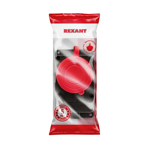 Розетка 1 пост REXANT 111-007 черный, картинка