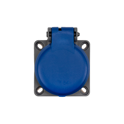 Розетка 1 пост REXANT 111-008 серый, картинка