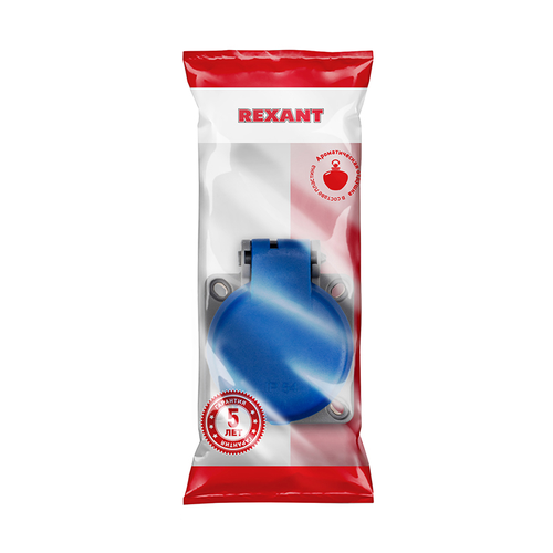 Розетка 1 пост REXANT 111-008 серый, фото