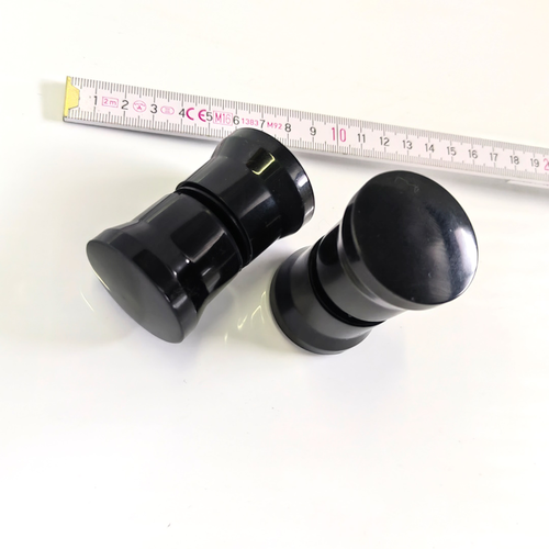 Душ уголок Watersense W00793 90х90,1/4круга,с поддоном,стекло прозрач закал,профиль черн матов,сифон клик-клак, крупный план