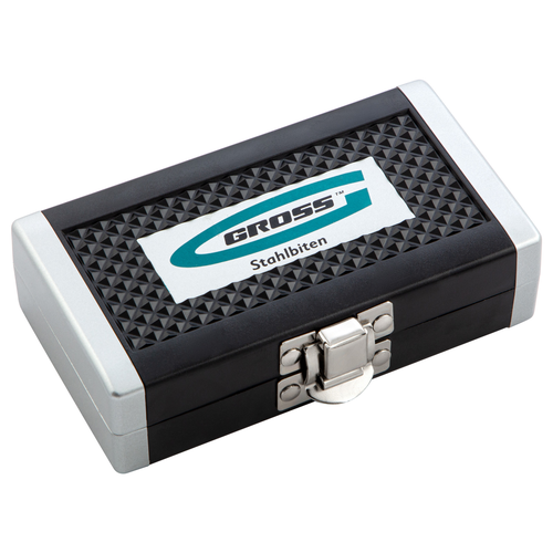Набор бит, 1/4", магнитный адаптер, сталь S2 пластиковый кейс, 33 предм.// Gross, вид
