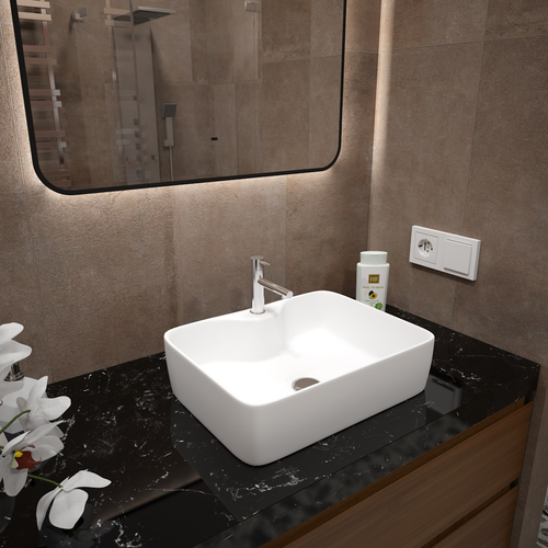 Раковина для ванной накладная Watersense Eva S 48 белая W00002, фото