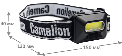 Налобный фонарь Camelion LED5384  черный, детальное фото