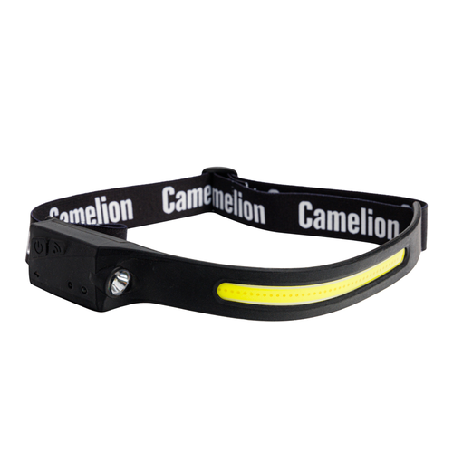 Налобный фонарь Camelion LED53406 черный, крупный план
