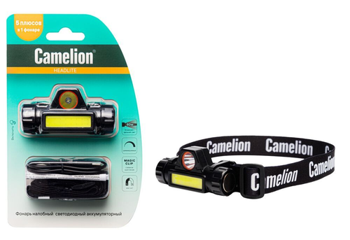 Налобный фонарь Camelion LED53405  черный, изображение