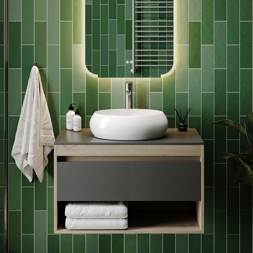 Раковина для ванной накладная Watersense Lalina 48 белая W00127, фотография