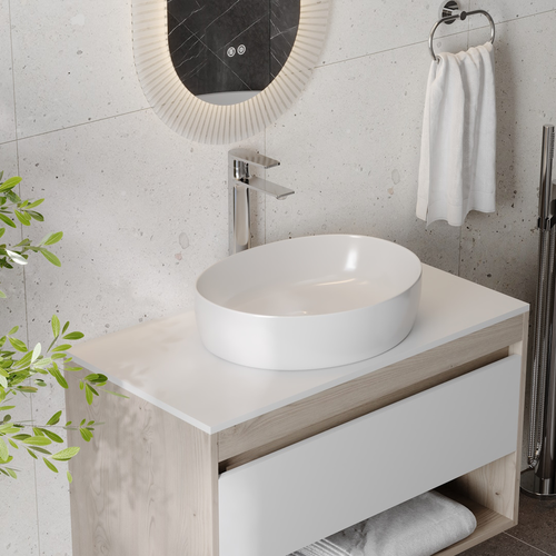 Раковина для ванной накладная Watersense Nancy 50 белая W00757, фото