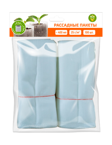 Пакеты для рассады GARDEN SHOW 400 мл, 100 шт/уп., фото