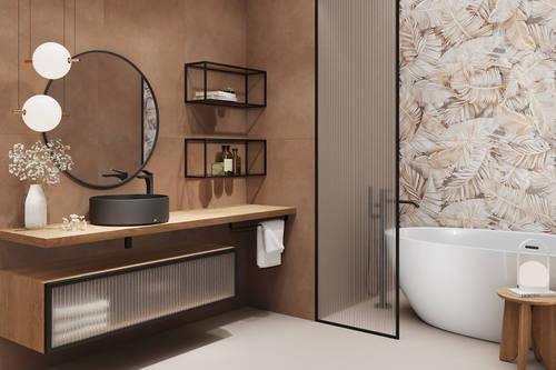 Керамогранит Alma Ceramica Spector коричневый 60X120 см 1,44 м², картинка