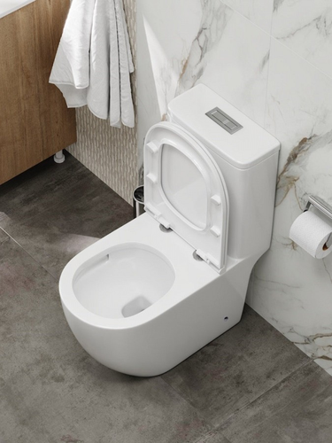 Унитаз напольный моноблок Watersense Margarita Vortex, MW99746, безободковый, торнадо, сиденье дюропласт, микролифт, картинка