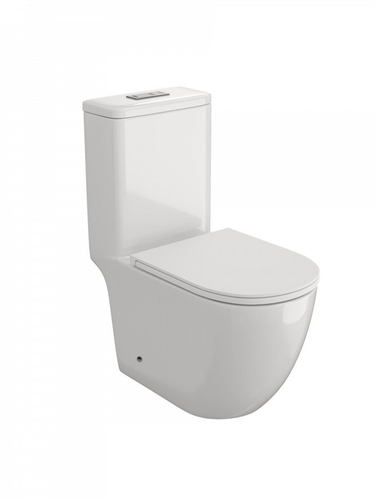 Унитаз напольный моноблок Watersense Margarita Vortex, MW99746, безободковый, торнадо, сиденье дюропласт, микролифт, вид