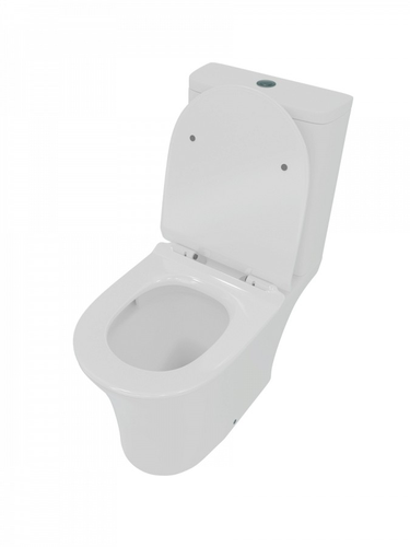 Унитаз напольный Watersense Barbara Pro Vortex, MW99120, безободковый, торнадо, сиденье микролифт, изображение