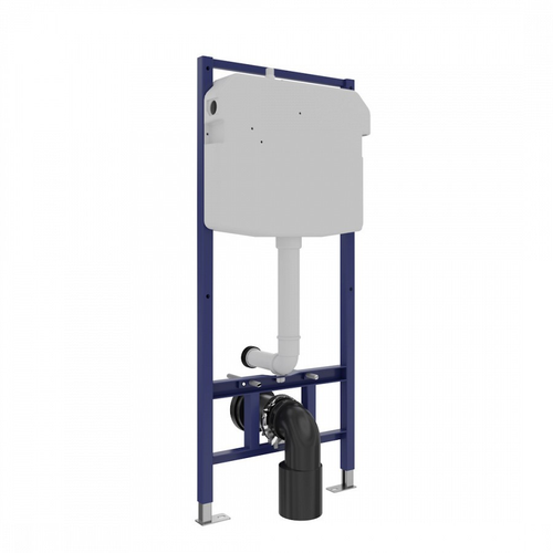 Инсталляция Watersense Areadna 55, MSW13532, для подвесного унитаза, хром. кнопка, крупный план