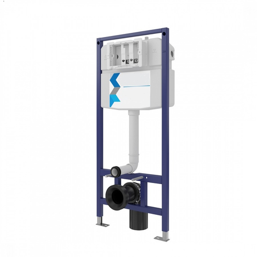 Инсталляция Watersense Areadna 55, MSW13532, для подвесного унитаза, хром. кнопка, крупный план