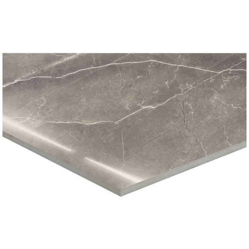 Керамогранит ARCADIA CERAMICA Палпис Неро серый полированный 60x60 см 1,44 м2, картинка