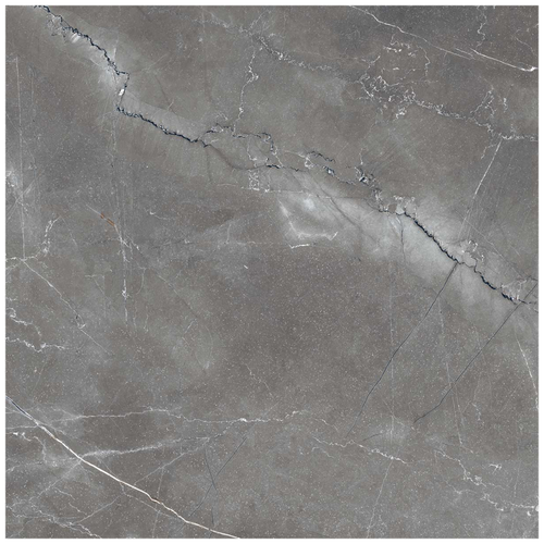 Керамогранит ARCADIA CERAMICA Палпис Неро серый полированный 60x60 см 1,44 м2, изображение