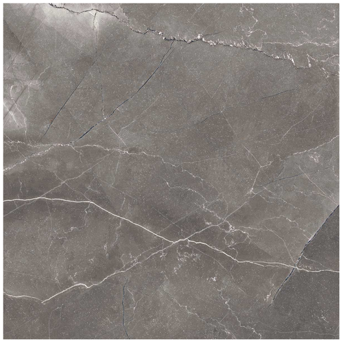 Керамогранит ARCADIA CERAMICA Палпис Неро серый полированный 60x60 см 1,44 м2, изображение