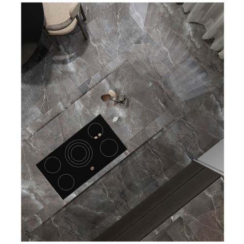 Керамогранит ARCADIA CERAMICA Палпис Неро серый полированный 60x60 см 1,44 м2, картинка