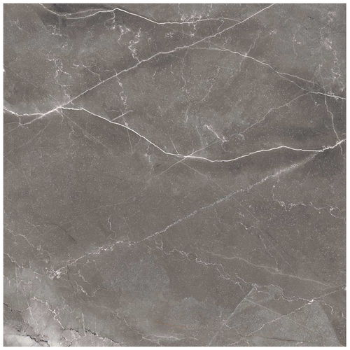 Керамогранит ARCADIA CERAMICA Палпис Неро серый полированный 60x60 см 1,44 м2, крупный план