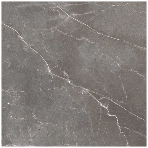Керамогранит ARCADIA CERAMICA Палпис Неро серый полированный 60x60 см 1,44 м2, изображение