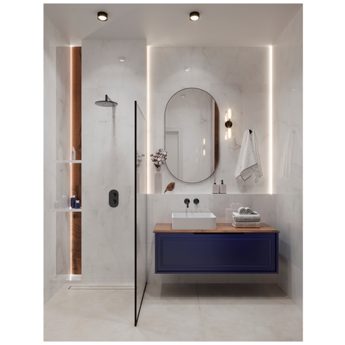 Керамогранит ARCADIA CERAMICA Анти Скай Грей серый полированный 60x60 см 1,44 м2, изображение