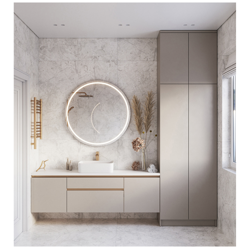 Керамогранит ARCADIA CERAMICA Маркус Бьянко светло-серый матовый 60x120 см 1,44 м2, картинка