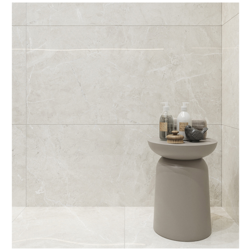 Керамогранит ARCADIA CERAMICA Флоренция Бьянко серый полированный 60x120 см 1,44 м2, вид
