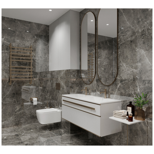 Керамогранит ARCADIA CERAMICA Флоренция Грей серый полированный 60x120 см 1,44 м2, картинка