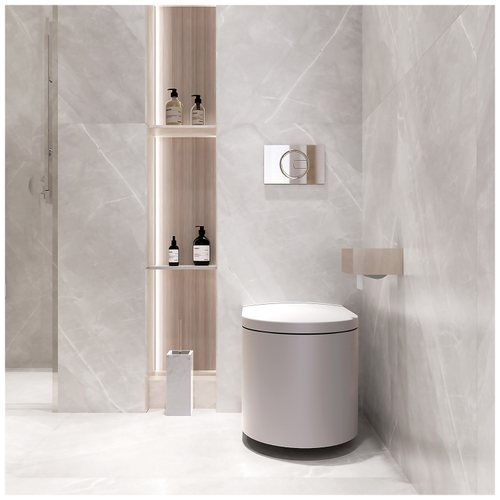 Керамогранит ARCADIA CERAMICA Армани Сильвер серый матовый 60x120 см 1,44 м2, вид