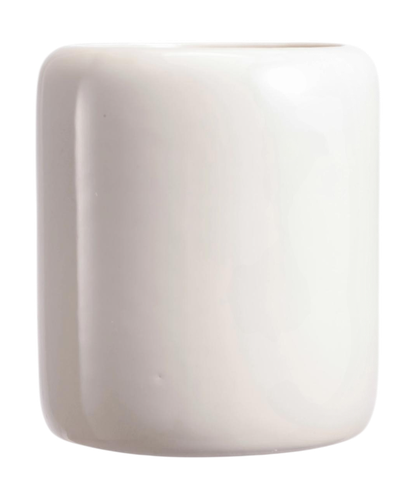 Стакан FORA для зубных щеток настольный Creamy, керамика 9,5x9,6x11, фотография