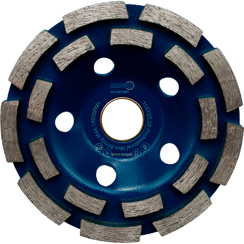 Алмазная чашка KRUGO MASTER двухрядная115x22,23x8mm, 81111150288, детальное фото