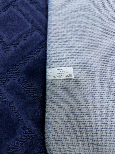 Коврик DASCH GMBH в/т 40/50 Клетка голуб., изображение