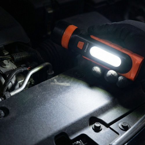 Фонарь CAMELION LED универсальный E1443 LED+COB 3XR03 магнит, фотография