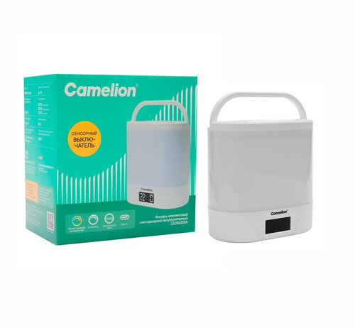 Фонарь CAMELION LED аккумуляторный LED56325A 3,7В, бел., LED, 3 режима, димм, картинка