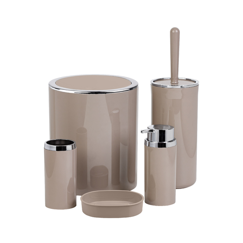 Стакан FIXSEN для з/щ round beige бежевый, пластик, картинка